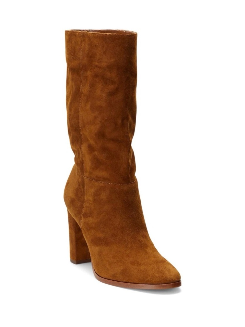 Lauren Ralph Lauren Artizan II Mid-Calf Block Heel Boots NIB
